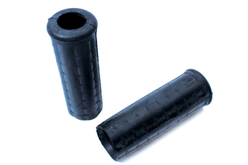 Wyatt Gatling Replica Black Waffle Grips with Plug Hole - 28-0110