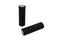 V-Twin Black Stock Style Grip Set with Chrome Plugs - 28-0113