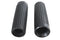 V-Twin Replica Rib Style Grip Set Black - 28-0156