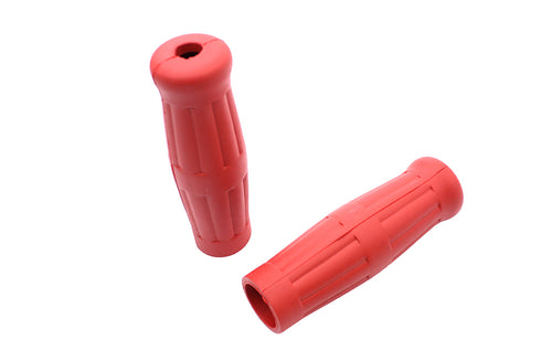 V-Twin Bright Red Grip Set 1909 Style - 28-0160