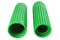 V-Twin Replica Rib Style Grip Set Green - 28-0170