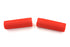 V-Twin Red Grip Set Original Rib Style - 28-0184