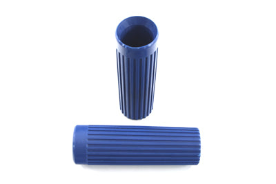 V-Twin Blue Grip Set Original Rib Style - 28-0185