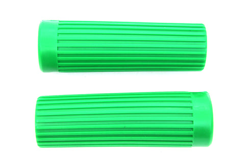 V-Twin Green Grip Set Original Rib Style - 28-0187