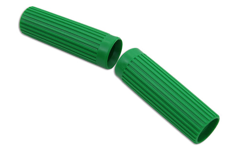 V-Twin Green Grip Set Original Rib Style - 28-0187