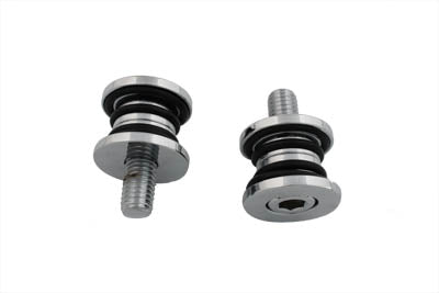V-Twin Flush Mount Top Triple Tree Bushing Kit Chrome - 28-0240