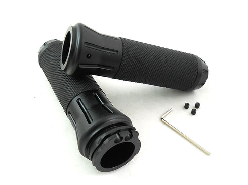 Wyatt Gatling Black Grip Set with Black End Caps - 28-0248