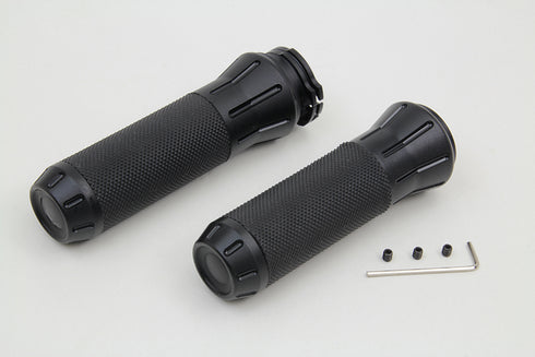 Wyatt Gatling Black Grip Set with Black End Caps - 28-0248