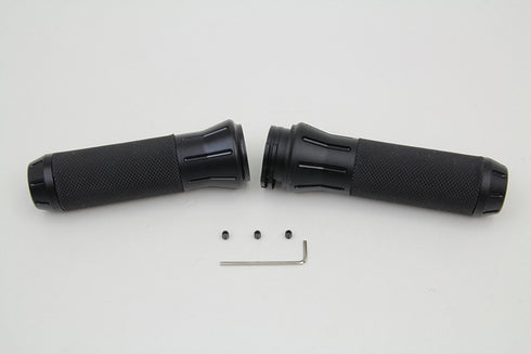 Wyatt Gatling Black Grip Set with Black End Caps - 28-0248
