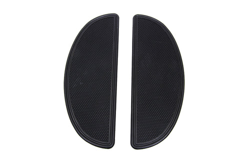 V-Twin Driver Upper Footboard Plate Set Black - 28-0381
