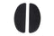 V-Twin Driver Upper Footboard Plate Set Black - 28-0381