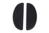 V-Twin Driver Upper Footboard Plate Set Black - 28-0381