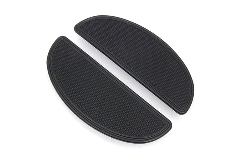 V-Twin Driver Upper Footboard Plate Set Black - 28-0381