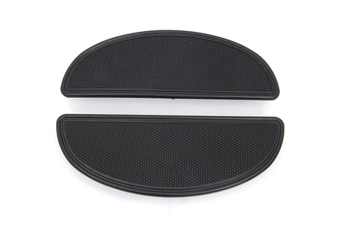 V-Twin Driver Upper Footboard Plate Set Black - 28-0381
