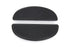 V-Twin Driver Upper Footboard Plate Set Black - 28-0381