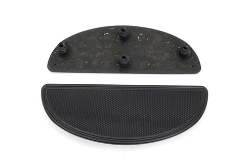 V-Twin Driver Upper Footboard Plate Set Black - 28-0381