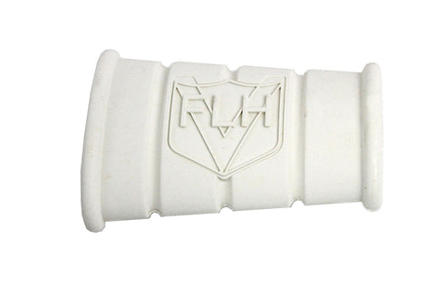 V-Twin White Rubber Kick Starter Pedal With FLH Logo - 28-0382