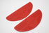 V-Twin Red Oval Footbaord Set - 28-0406