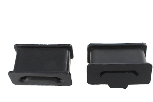V-Twin Muffler Mount Set Black Rubber - 28-0424
