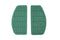 V-Twin Footboard Teal Mat Set - 28-0429