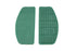 V-Twin Footboard Teal Mat Set - 28-0429