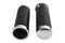 V-Twin Pebble Style Grip Set with Chrome End Caps - 28-0445