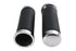 V-Twin Pebble Style Grip Set with Chrome End Caps - 28-0445