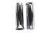 V-Twin Diamond Style Grip Set with Chrome End Cap - 28-0446
