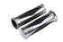 V-Twin Diamond Style Grip Set with Chrome End Cap - 28-0446