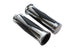 V-Twin Diamond Style Grip Set with Chrome End Cap - 28-0446