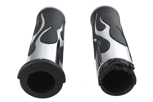 V-Twin Hot Rod Flame Style Grip Set - 28-0451