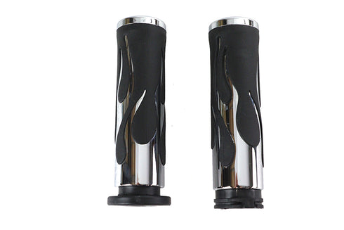V-Twin Hot Rod Flame Style Grip Set - 28-0451
