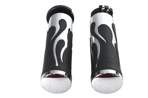 V-Twin Hot Rod Flame Style Grip Set - 28-0451