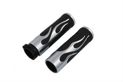 V-Twin Hot Rod Flame Style Grip Set - 28-0454