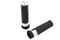 V-Twin Black Grip Set with Chrome End Caps - 28-0456