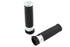 V-Twin Black Grip Set with Chrome End Caps - 28-0456