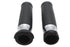 V-Twin Black Grip Set with Chrome End Caps - 28-0456