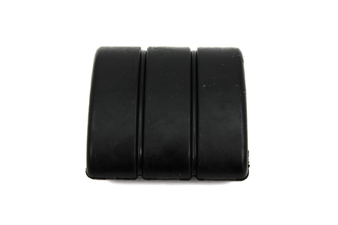 V-Twin Black Rubber Brake Pedal Pad With FLH Logo - 28-0457