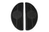 V-Twin Half Moon Footboard Mat with Bullseye Design - 28-0459