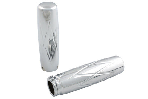 V-Twin Billet Diamond Style Grip Set - 28-0580