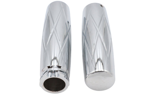 V-Twin Billet Diamond Style Grip Set - 28-0580
