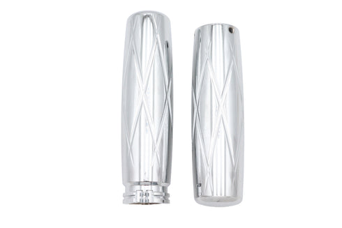 V-Twin Billet Diamond Style Grip Set - 28-0580