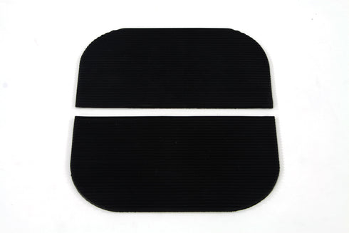 V-Twin Mini Footboard Mat Set Black Rubber - 28-0613