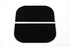 V-Twin Mini Footboard Mat Set Black Rubber - 28-0613