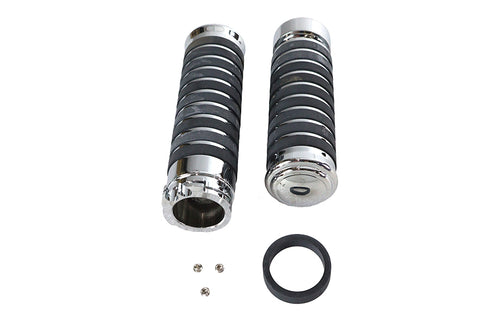 V-Twin Billet Band Style Grip Set - 28-0642