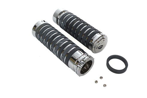V-Twin Billet Band Style Grip Set - 28-0642