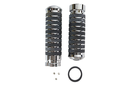 V-Twin Billet Band Style Grip Set - 28-0642