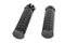 V-Twin Black Grained Style Handlebar Grip Set - 28-0662