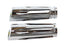 V-Twin Chrome Billet Slasher Style Grip Set - 28-0664