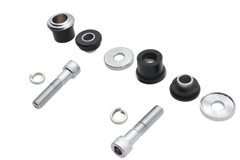 V-Twin Flush Mount Handlebar Damper Kit Chrome - 28-0670